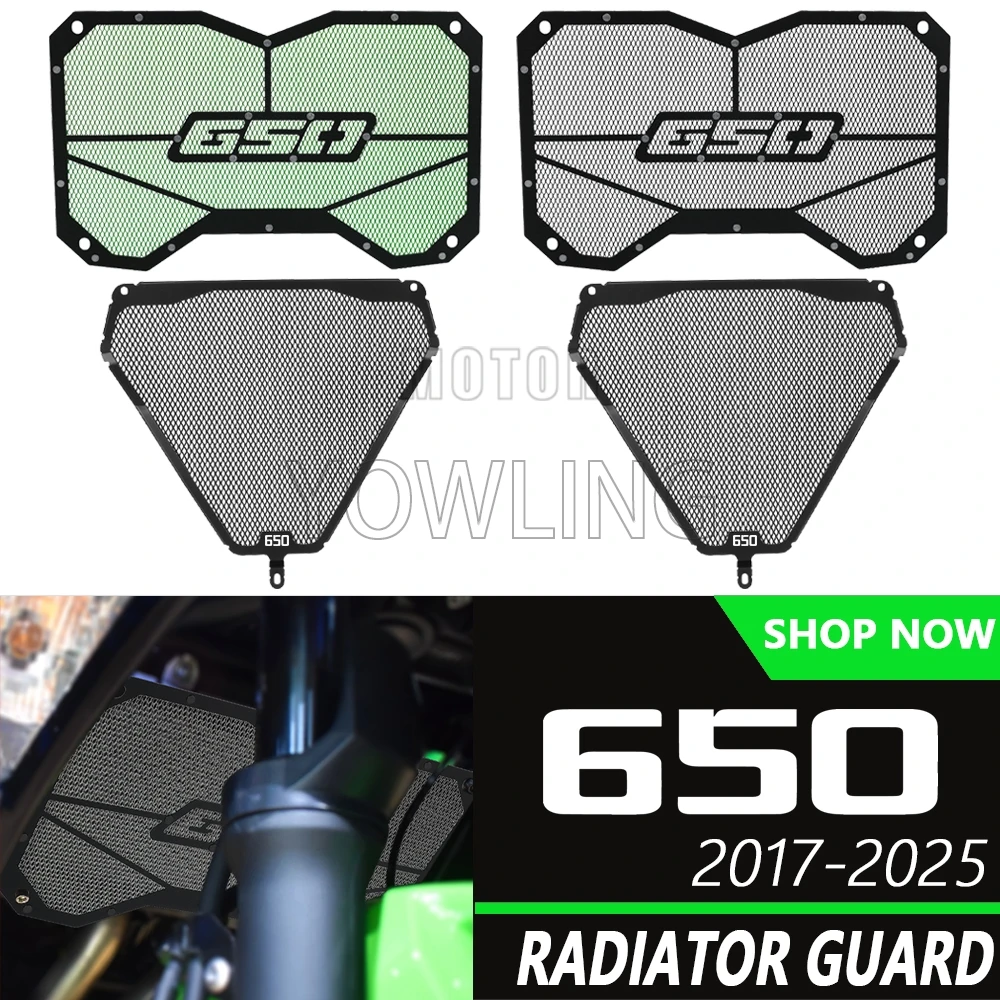 Motorcycle Radiator Grille Guard Cover Oil Cooler Protection For Kawasaki Ninja 650 Tourer / Performance Ninja650 2017-2025 2026