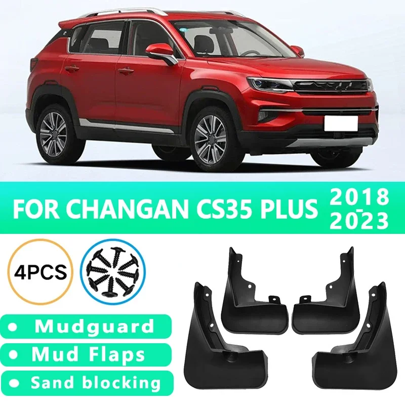 

Mud Flaps Fit for CHANGAN CS35 PLUS 2018-2023 2019 2020 2021 Mudguards Tire Fenders Splash Proof Accessories Wheel Guards 4ps