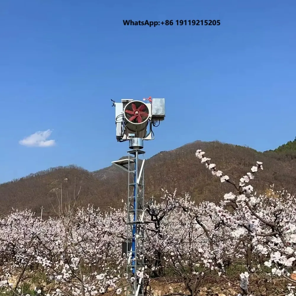 Multifunctional Tower Mount Anti Frost Warm Air Equipment Bird Repeller Solar Insect Lamp for Fruit Farm