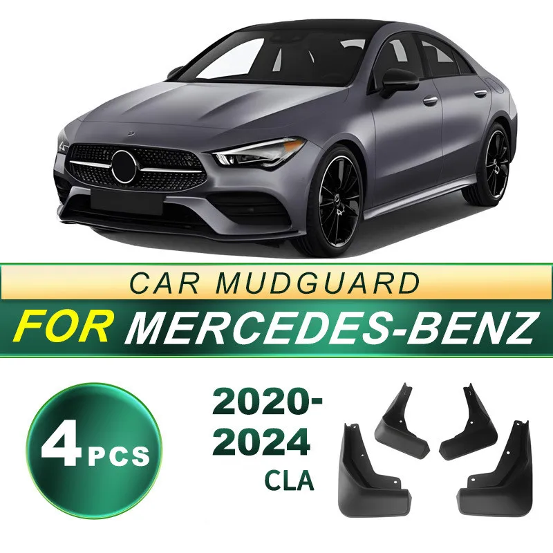 

Автомобильные брызговики, брызговики для Mercedes Benz CLA 2020 2021 2022 2023 2024, брызговики, брызговики, шины, брызговики