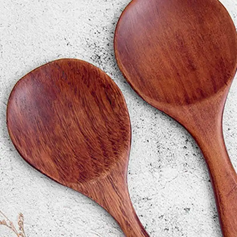 النمط الياباني الخشب ملعقة أرز الأرز مجداف خشبية مغرفة ملعقة مطبخ مغرفة ملعقة كبيرة تخدم ملعقة للمنزل المطبخ أداة