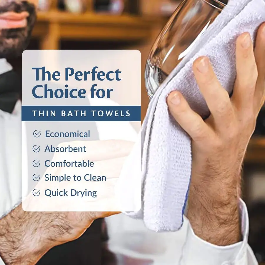 مناشف التنظيف، 36 عبوة كبيرة، 16 × 19 100 قطن، مماسح قماش منسوجة من الدرجة التجارية بالكامل للمطاعم اليومية