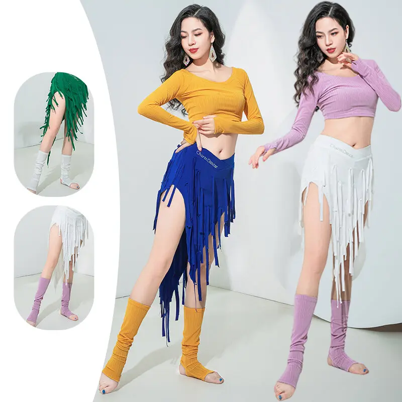 

Belly Dance Costume Skirt 2025 New Summer Tassel Skirt Performance Training Clothes