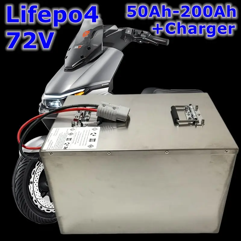 

72V 50Ah 60AH 80AH 100AH 120AH 150Ah 200AH LifePo4 Lithium Battery, Golf Cart, Electric Vehicle+Charger