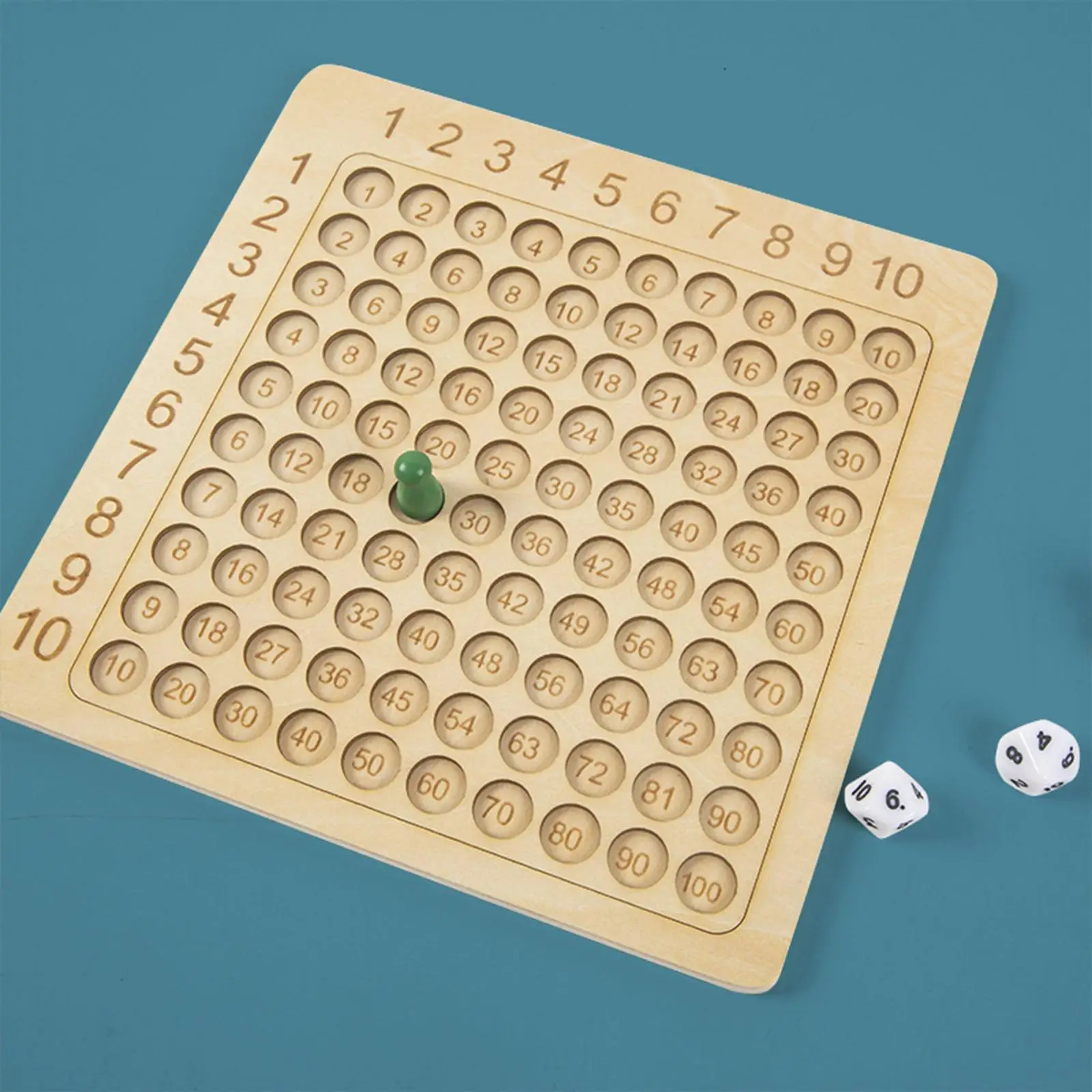 

Educational Wooden Multiplication Board Additive Board Math Table Board Game Preschool Learning for Kids Children Gift