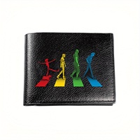 Cowboy Bebop Abbey Road Crossing Graphic Wallet Design Business Mens Casual Elegant Simple Practical Quality Wallet Stylish Prin