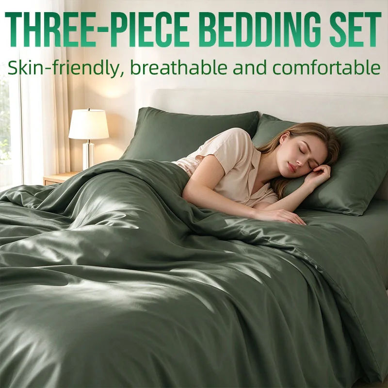 104 X 90 King Duvet Cover Set 3 Pieces, Organic Viscose Derived From Bamboo, Luxuriously Soft & Cooling, Includes 1 King Size Duvet Cover and 2 Pillowcases（20 X 36）Absorbs Moisture, Wicks Away Sweat, Is Breathable, Cool and Comfortable