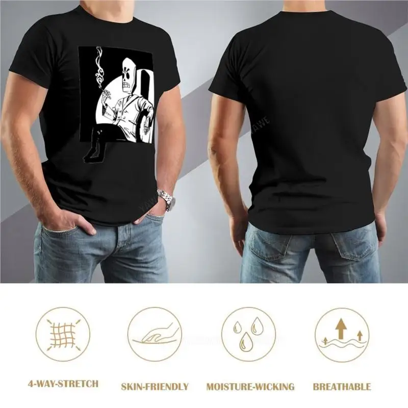 man summer for boys Grim Fandango boys animal print shirt oversized t shirts t shirts for men pack new men cotton tshirt image 3