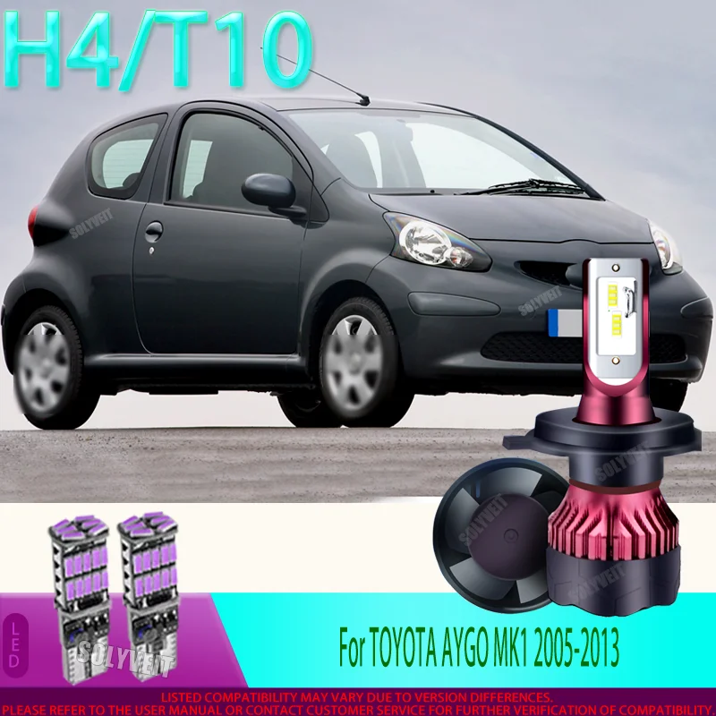 

Feel the 150W Difference: Instant-On, Thrusting Light from Your lights For TOYOTA AYGO MK1 2005 2006 2007 2008 2009 2010-2013