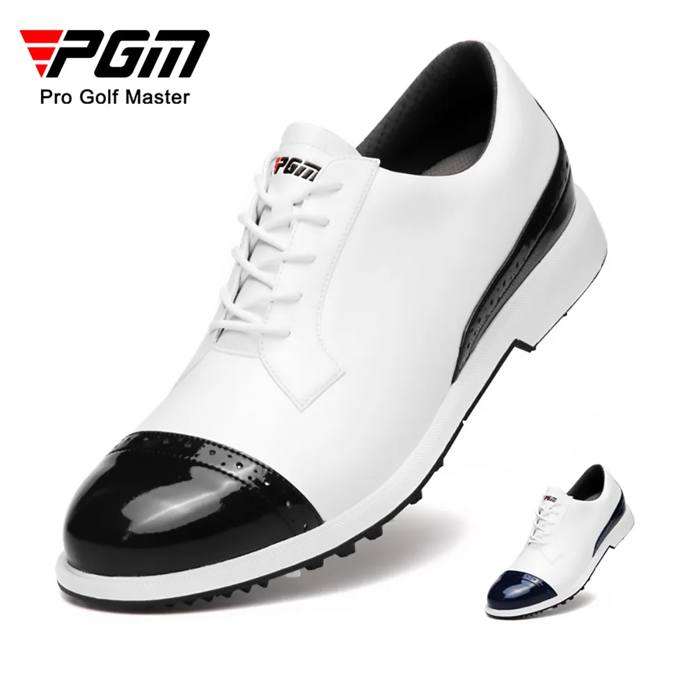 

PGM Golf Shoes Slip Resistant Sports Sneakers Men Waterproof Breathable Golf Shoes Outdoor Brogue Style Golf Trainers XZ142