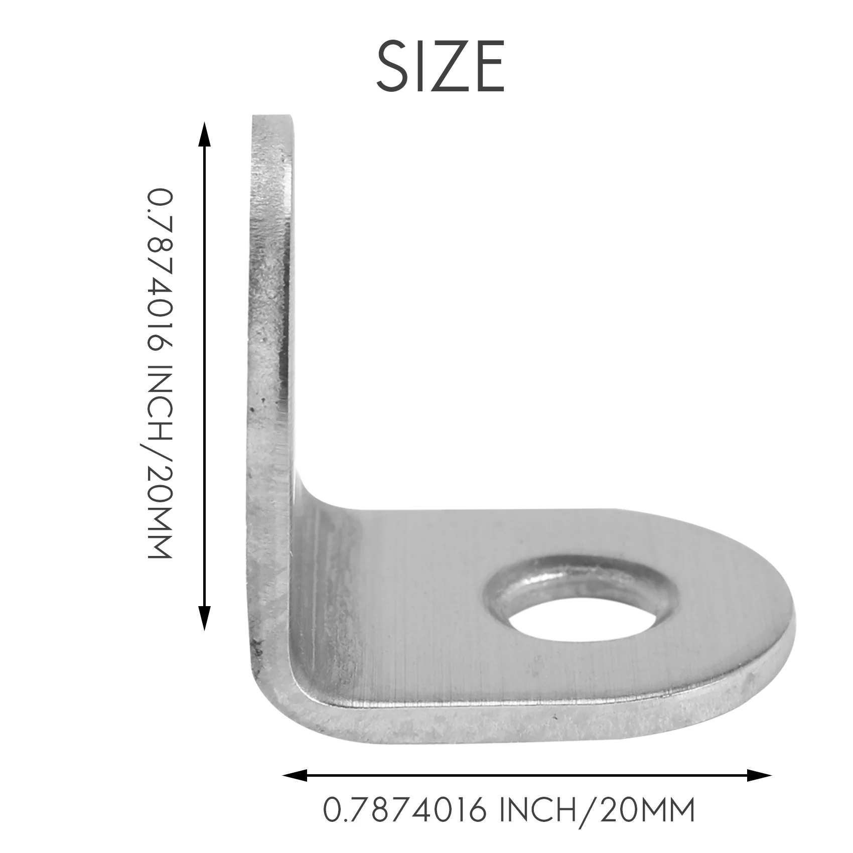 Easy Use 20 Pcs Stainless Steel L Bracket Corner Brace Joint Right Angle Bracket Fastener L Shaped Corner Fastener Joints Bracke