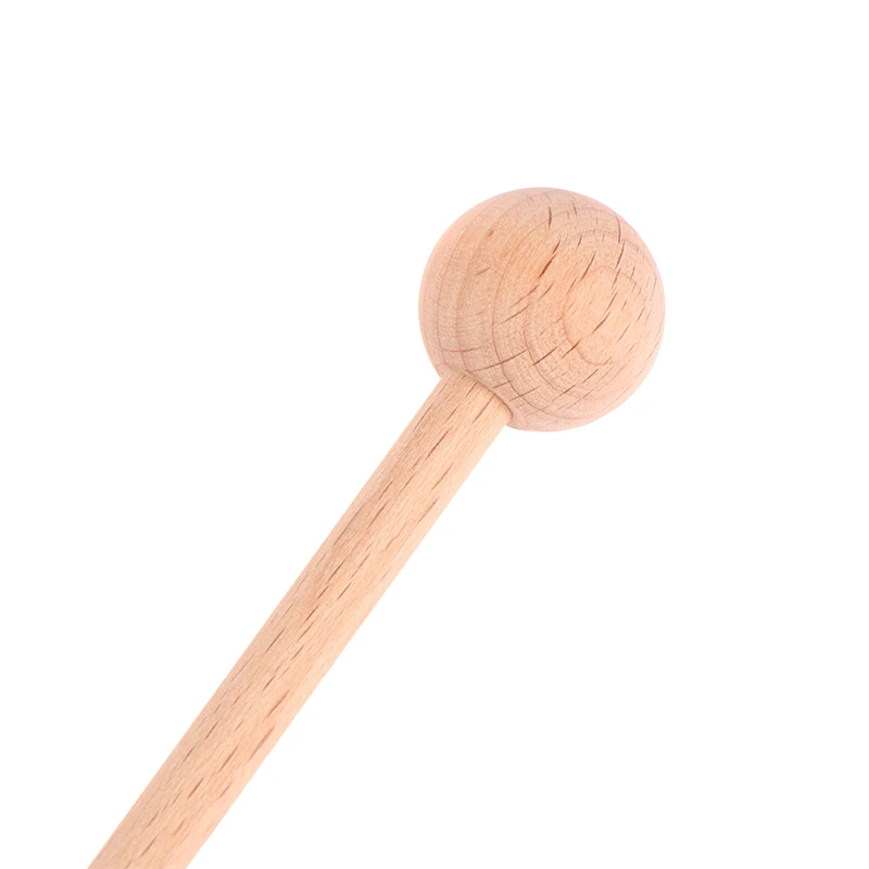 【rrkxa】1Pair Solid Wood Knocking Sticks Hammer Children's Percussion Instruments Wood Mallets Percussion Sticks for Xylophone