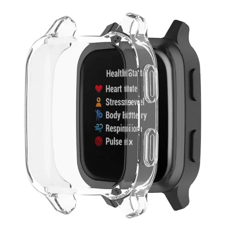 Hard Edge Shell Screen Glass Protector Film Frame Case For Garmin Venu SQ 2 Smart Watch Protective Cover SQ2 Music Accessories