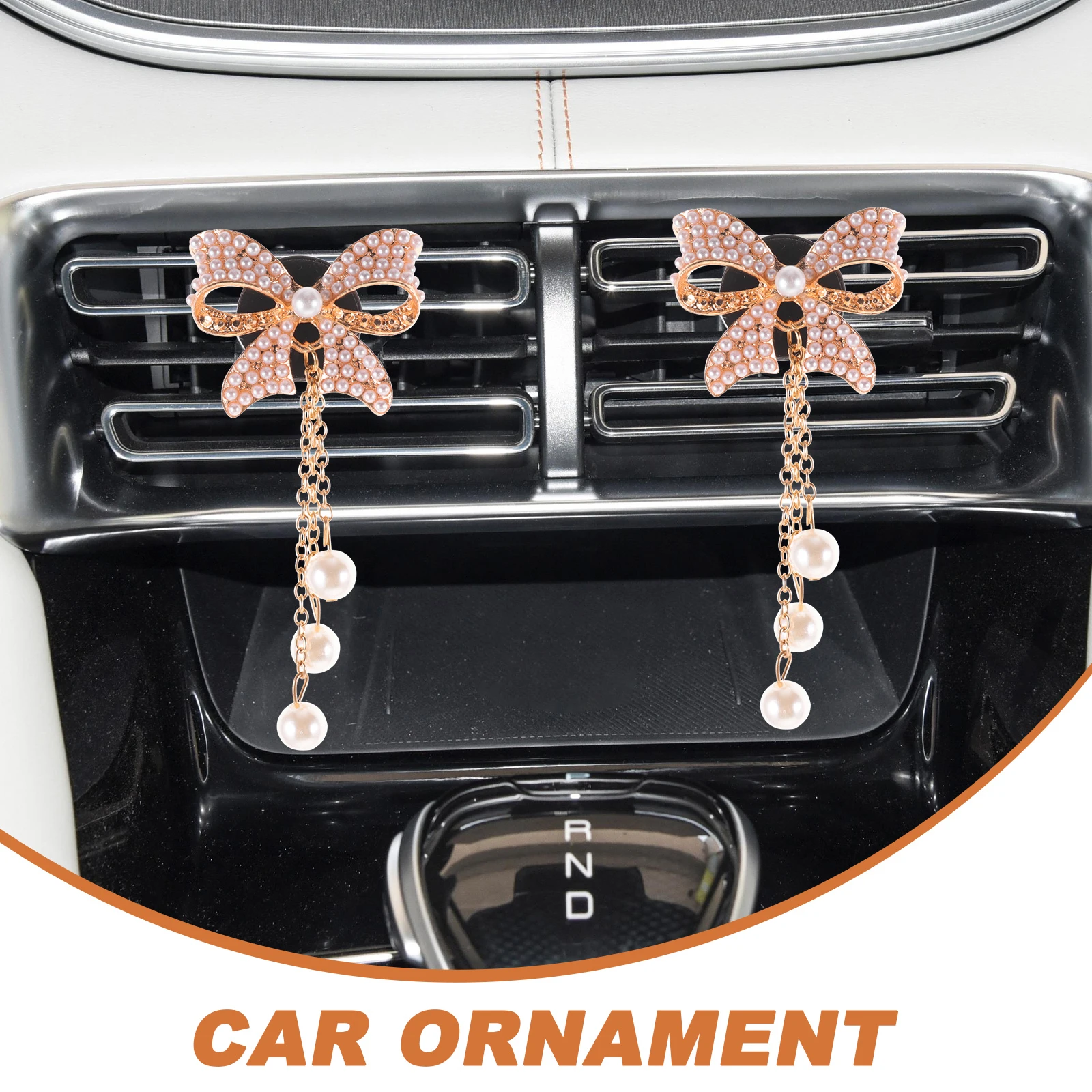 

2pcs Butterflies Shaped Car Ornament Perfume Clip Alloy Plastic Rhinestone Butterflies Shaped Car Air Freshener Ornament Vent