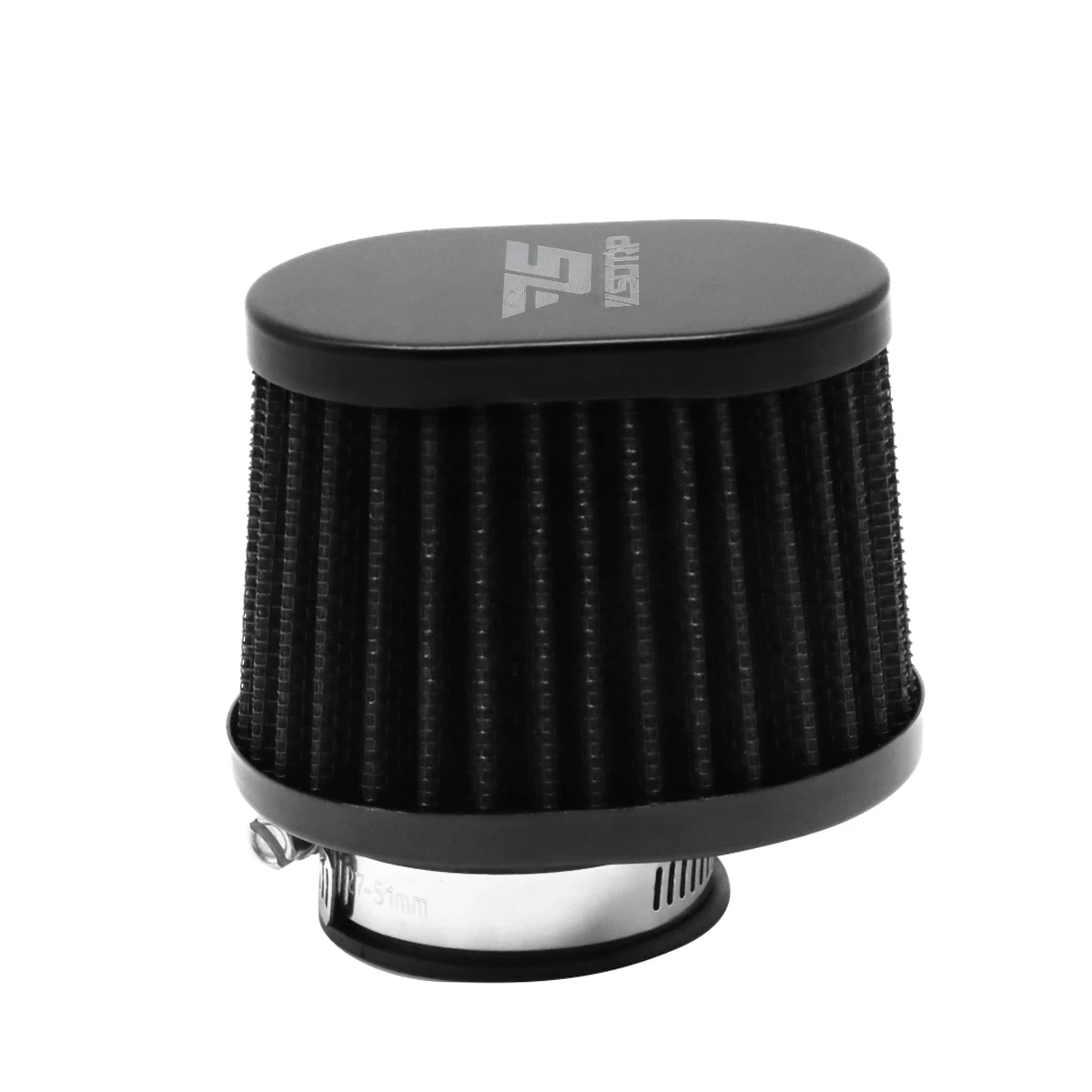 ZSDTRP 2pcs Motorcycle Air Filters 60mm 55mm 50mm Universal for Motorbike Cold Air Intake High Flow Washable Filter