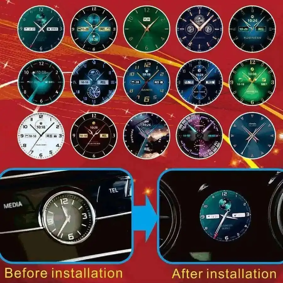 Car Stopwatch Smart Clock For Benz C/E/S/G/CLS/ W205 W463 W219