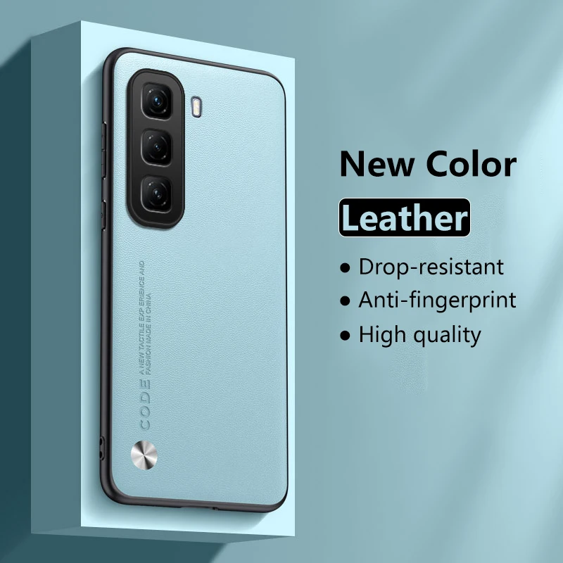 Case for Infinix Hot 50 Pro Plus Pro+ 4G 5G Leather Carbon Fiber Silicone Protection Hard Phone Cover InfinixHot50Pro+Plus Shell