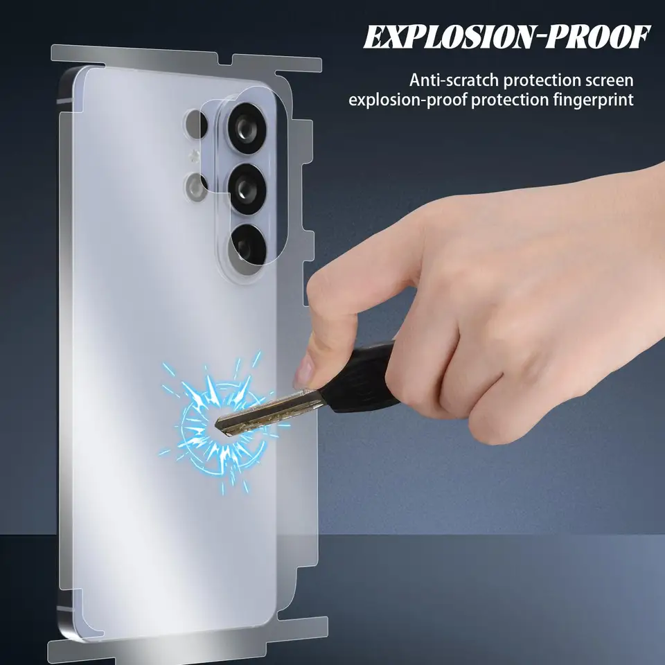 Para Samsung Galaxy S26 Ultra Plus S26U HD Marco Lateral Trasero Película Protectora de Cobertura Completa para S26Ultra Borde Mate Película de Hidrogel 5
