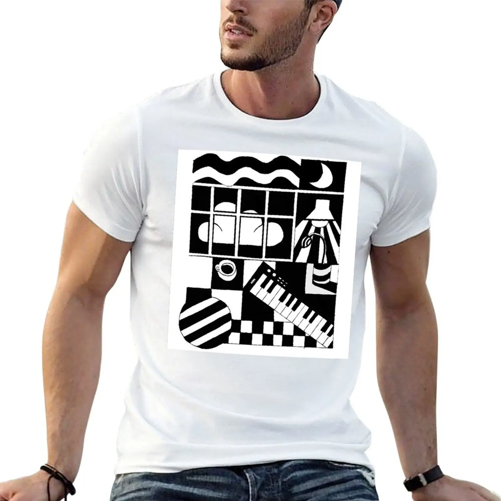

Top selling white-logo T-Shirt man t shirt designer t shirts for man cotton funny T-Shirt
