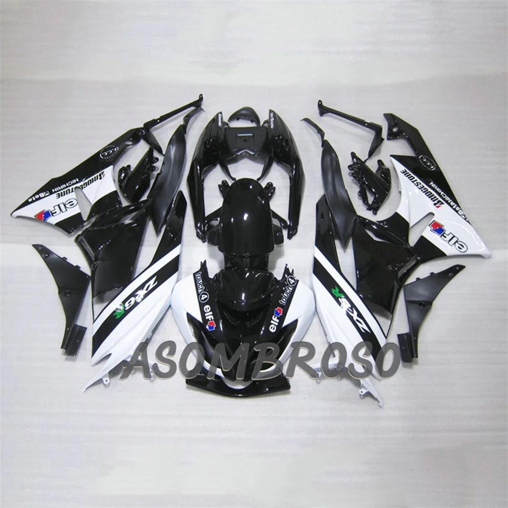 Motorcycle Fairing Kit ABS Plastic Body Injection Bodywork Bodykits for Kawasaki 09 10 11 12 ZX6R 2009 2010 2011 2012 ZX-6R