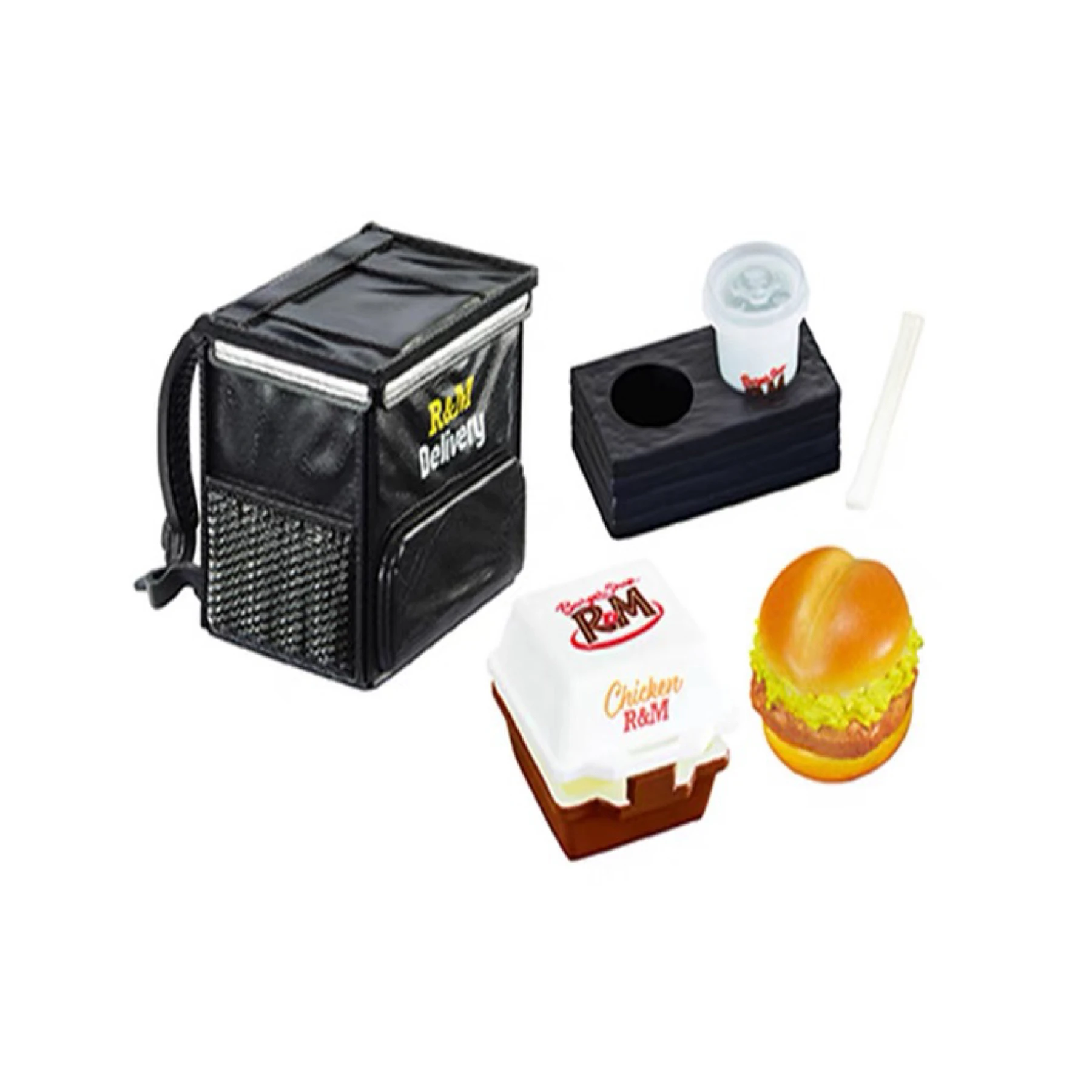 Re-ment Original Burger Shop R&M Полный набор Миниатюрная сцена Еда Игровая фигурка Модная игра Настольная глухая коробка Коллекция орнаментов
