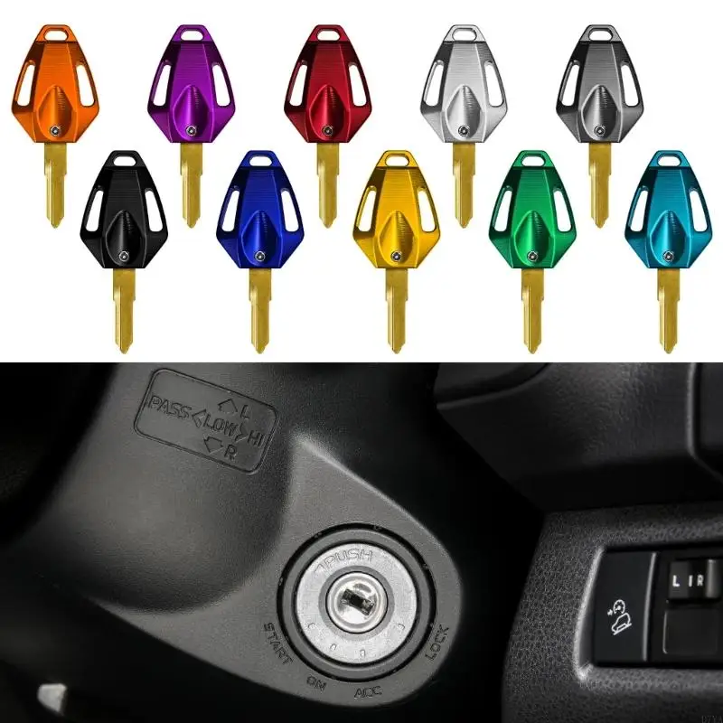 

Short Copper Motorcycle Keys Customizable For Ignitions Locks Replacements And Spare D7YA