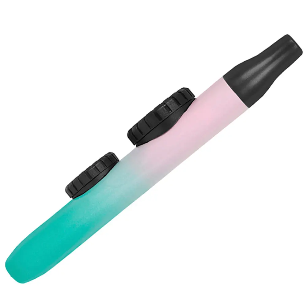 1Set Kazoo Small Musical Instrument Portable Ergonomic Design Gradient Color Mouth Cover Hygienic Accessories Beginner Kazoos