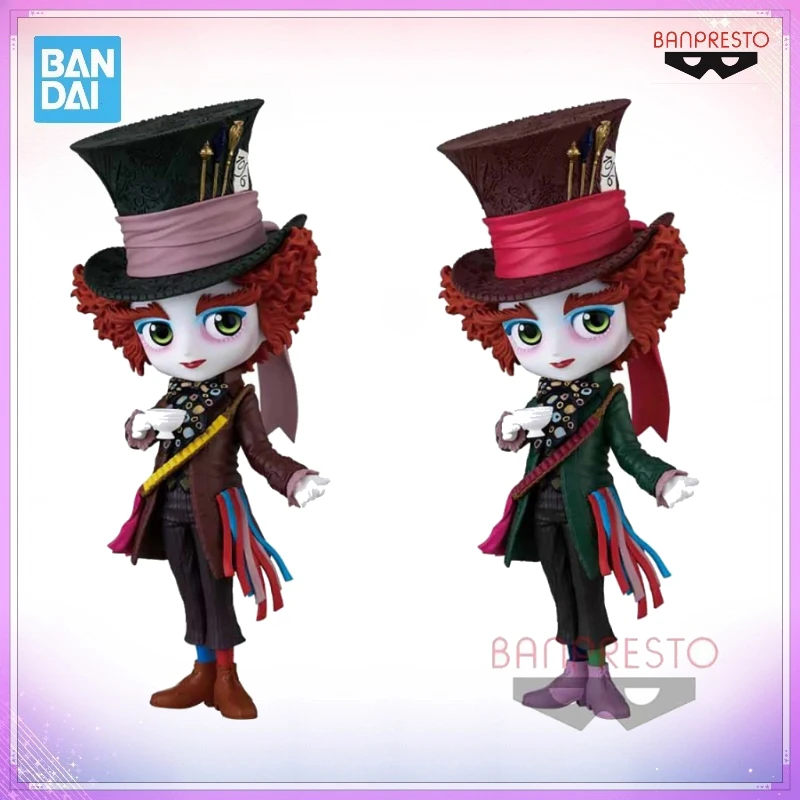 En stock, original de Bandai Spirits Banpresto Q Posket A Q Posket B, personajes de Disney, Alicia en el País de las Maravillas (2010), modelo Sombrerero Loco