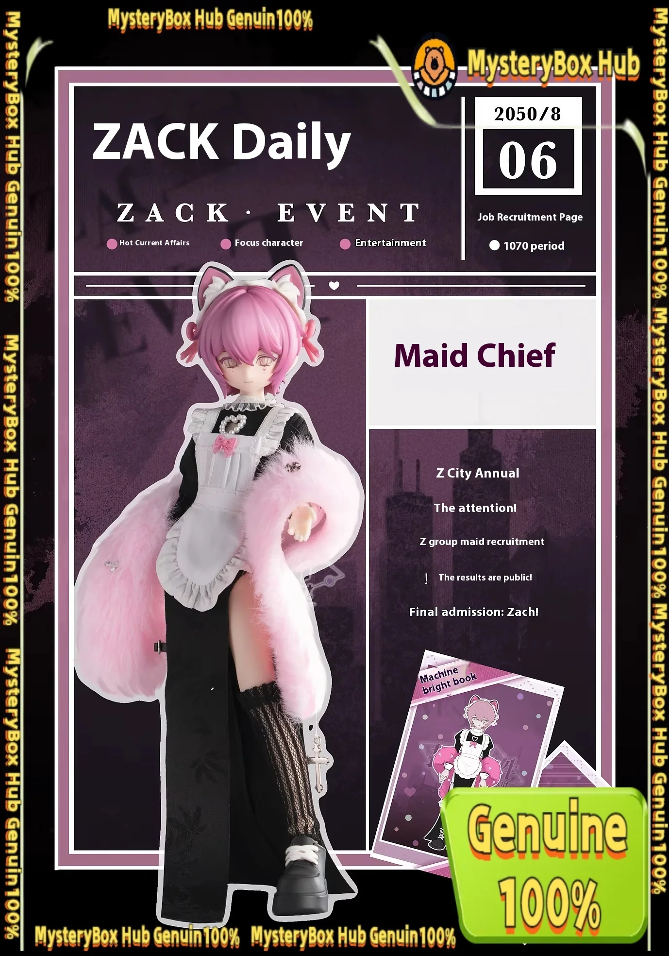 ザック 1/8 Bjd ボーイズナックルイベントシリーズブラインドボックスアクションフィギュアアニメ周辺関節可動モデル装飾デスクトップおもちゃ