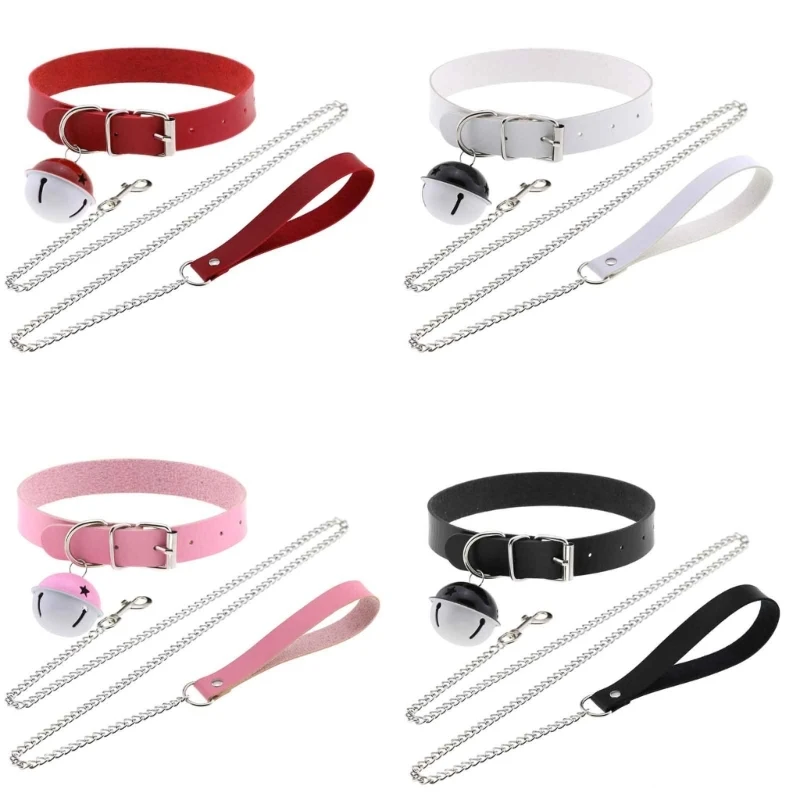 Fashion Punk Choker Necklace Leather Choker Necklace Punk Choker Collar Dropship