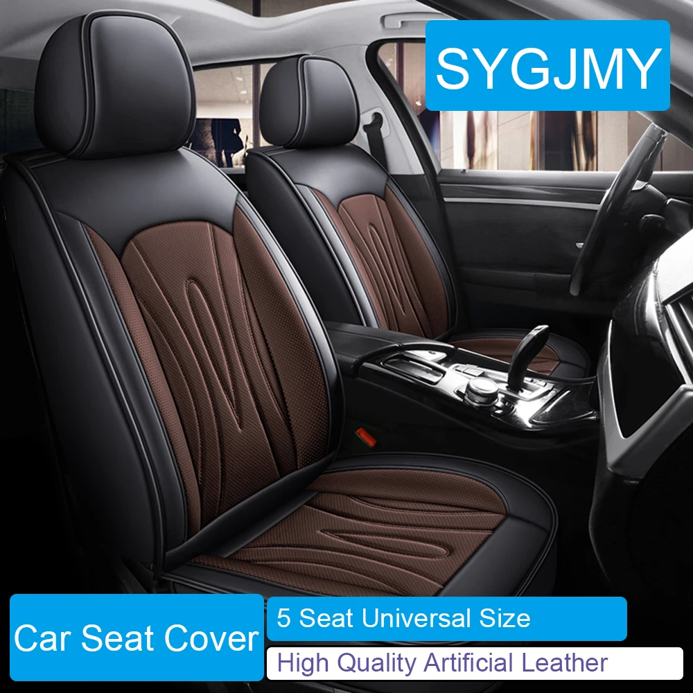 5 Seat PU Leather Car Seat Cover for Opel Astra Insignia Corsa PEUGEOT 206 207 208 308 2008 3008 Lexus ES RX CT Car Accessories