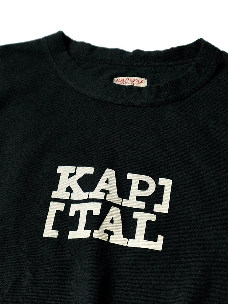 24SS Kapital Hirata and Hiroshi Casual Unisex Trendy Printed Logo Short Sleeved T-shirt Summer