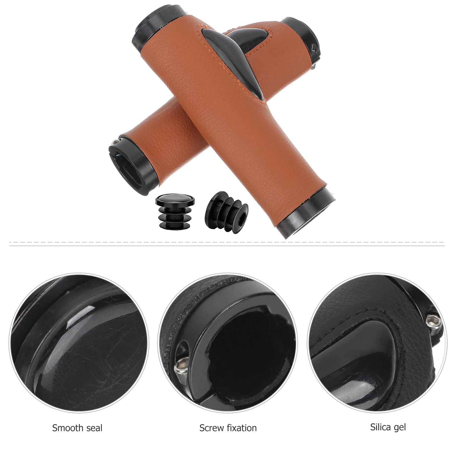 

1 set 1 Set Bike Handlebar Anti-Slip Shockproof Bicycle Handle Grips For Mountain Bike Bicycle Handlebar Grips Easy Install