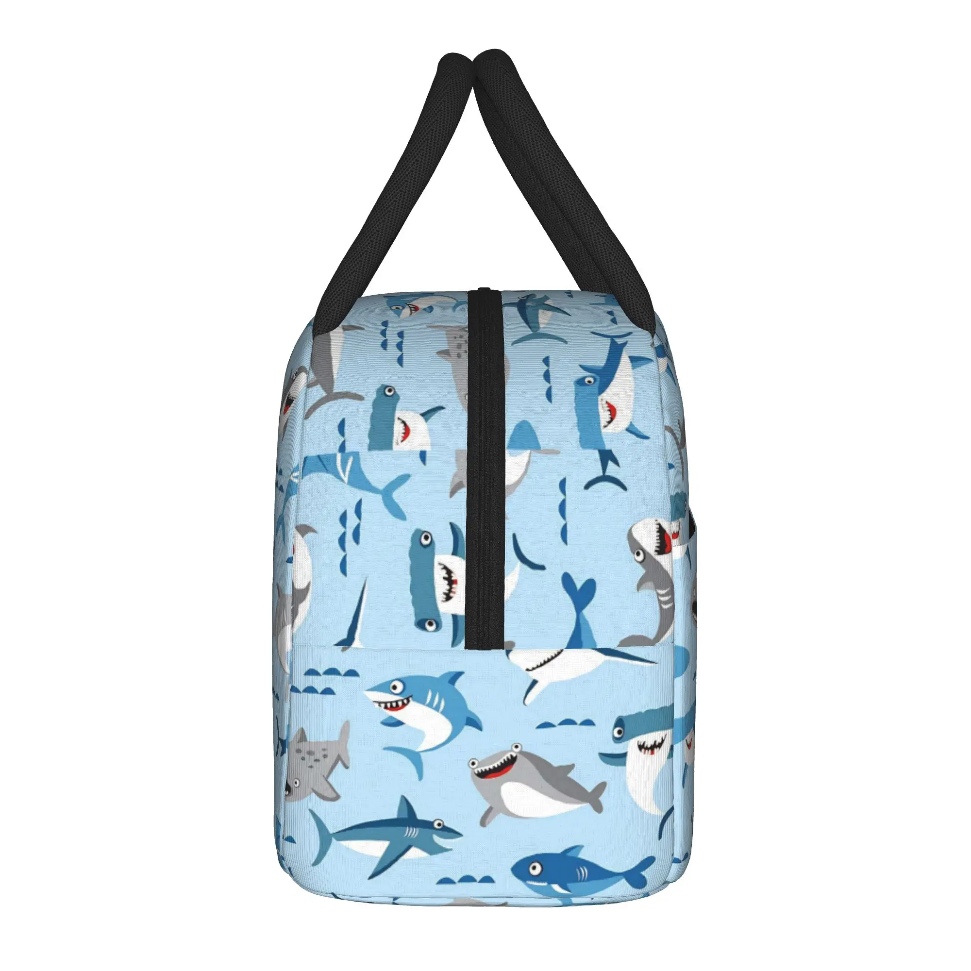 Cartoon Animal Shark Insulated Lunch Bags Thermal Bag Reusable,Meal Container  Leakproof Tote Lunch Box Food Handbags