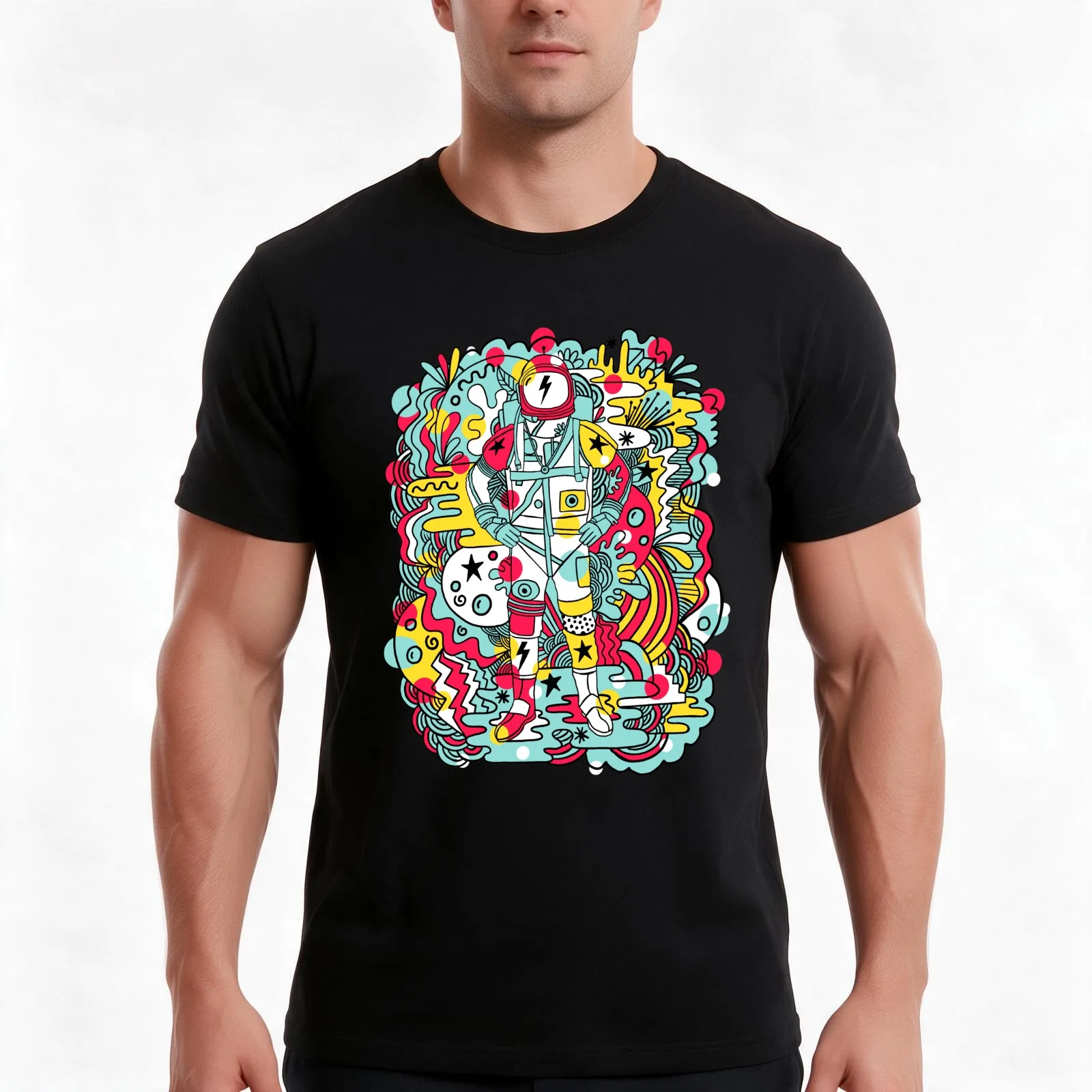 MOONAGE DAYDREAM T-Shirt Summer Casual Cotton Tee Oversized Streetwear Tops Vintage Graphic Print Loose Fit Short Sleeve