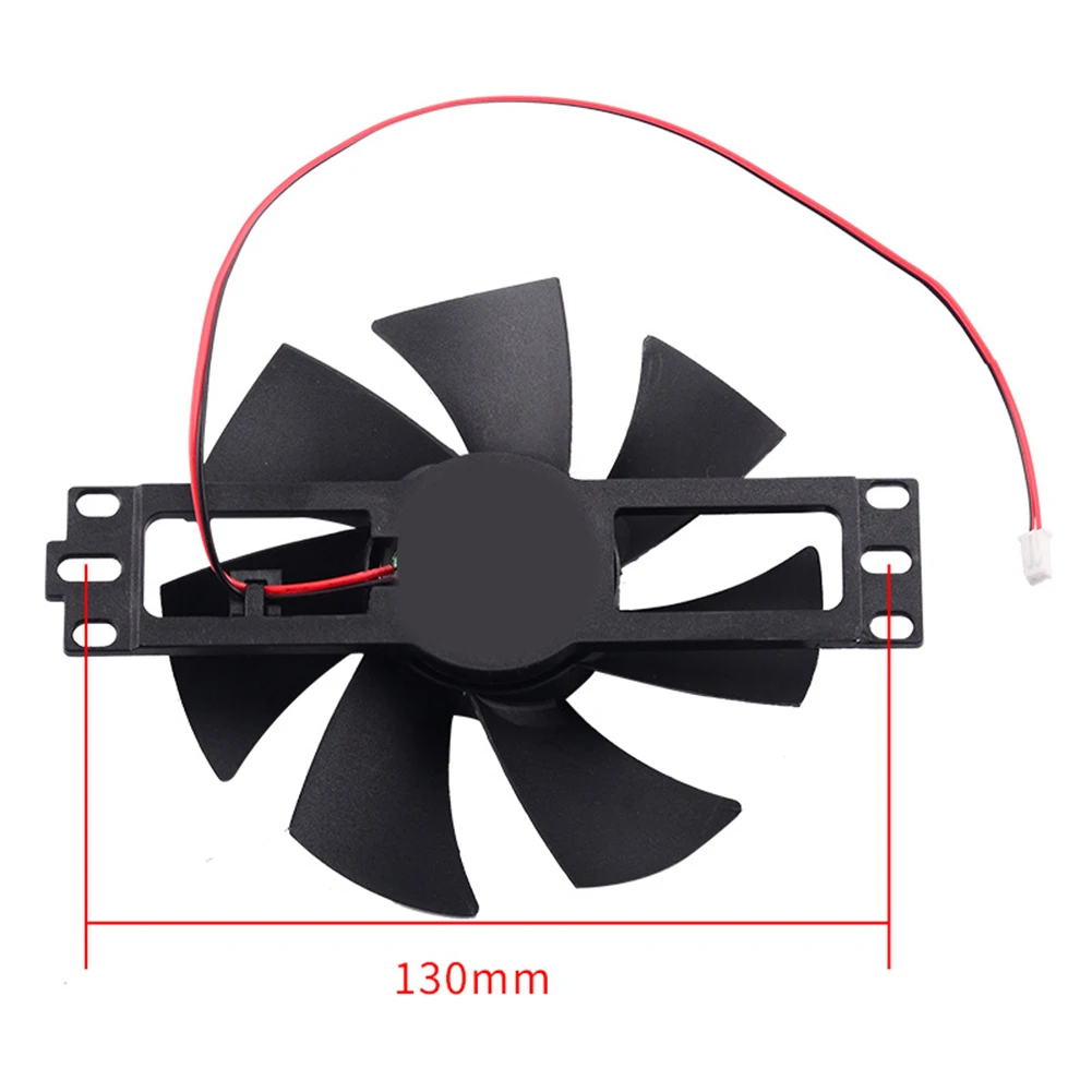 التعريفي طباخ مروحة التبريد DC18V البلاستيك سبعة شفرة فرش مروحة التبريد 130*110*20 مللي متر التعريفي طباخ مروحة التبريد الرئيسية