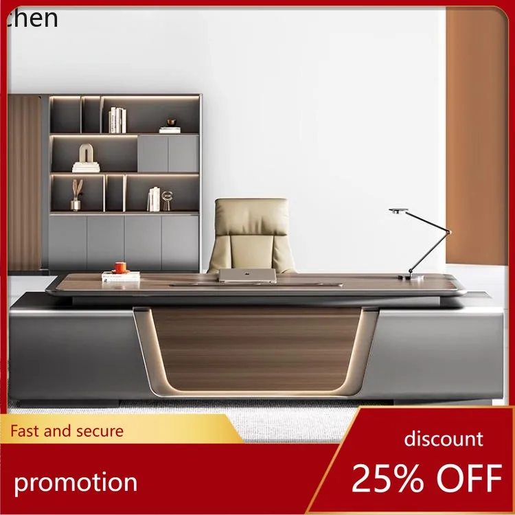 CZ Painted Office Desk Simple Modern Executive Desk and Chair Set