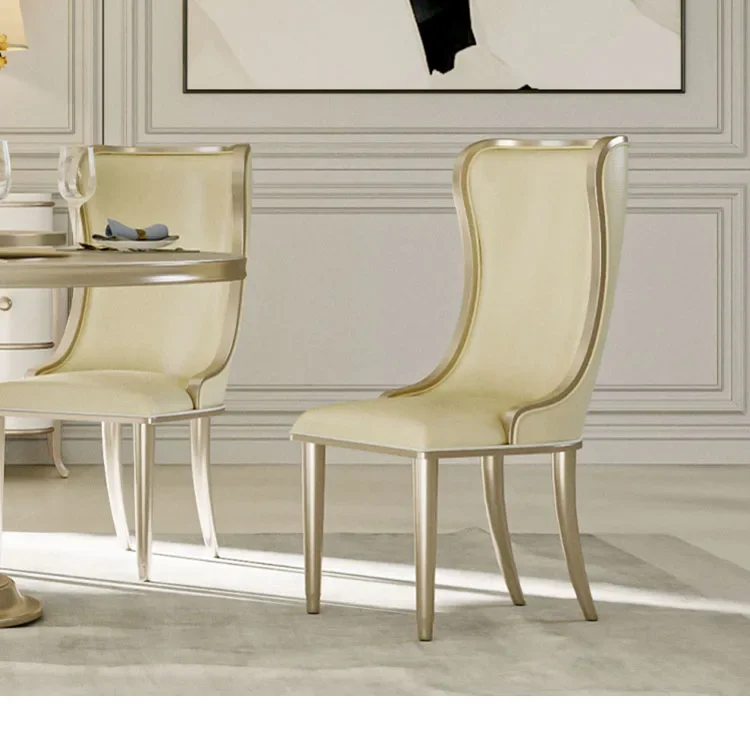 Североамериканский светлый роскошный светлый французский круглый обеденный стол с поворотным столом, бытовой, американский, простой из цельного дерева