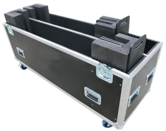 Universal Adjus Dual 55 65 75 85 86 بوصة شاشة مسطحة بلازما LCD LED TV Flight Road Case