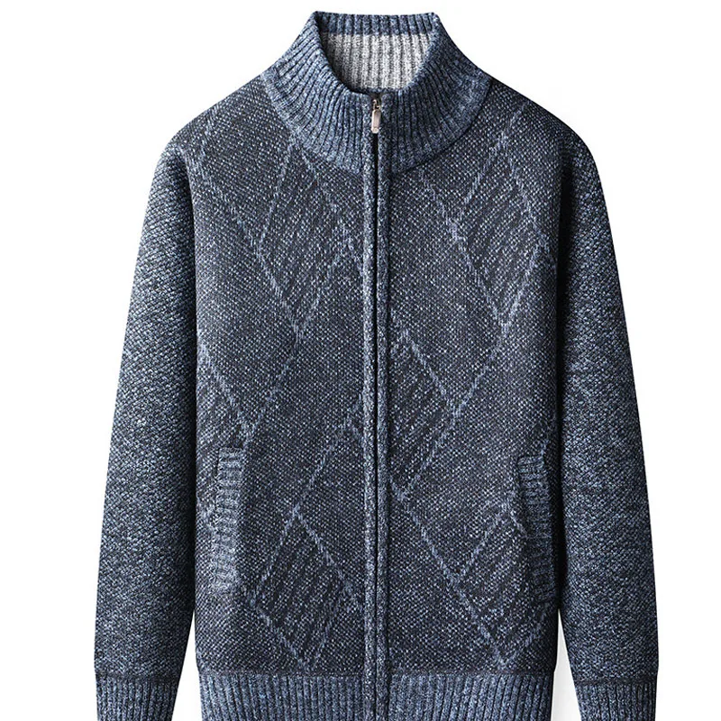 

Мужское осенне-зимнее вязаное пальто, кардиган, свитер, флисовый толстый свитер, верхняя одежда, жаккардовый дизайн, кардиган, вязаные куртки MY920