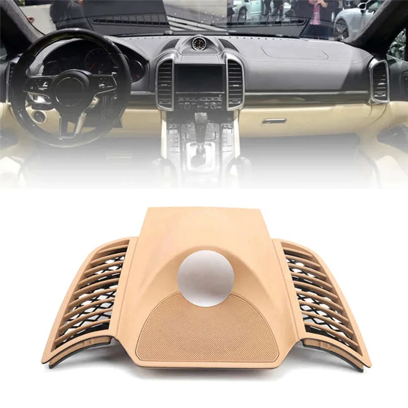 

95855218901 Car Dash Clock Upper Cover Instrument Panel Trim Fit for Porsche Cayenne 2011-2017, beige