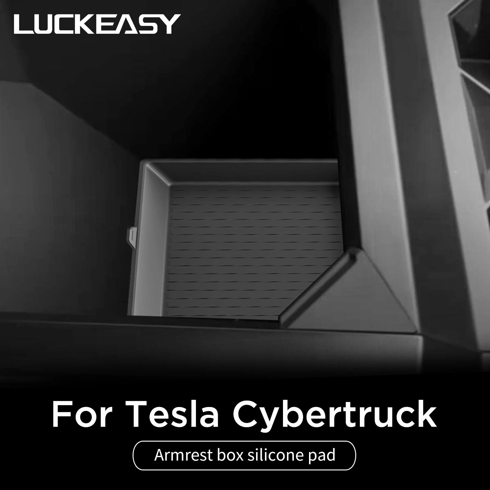 For Tesla Cybertruck 2024 Armrest Box Storage Pad Center Console Storage Non-slip Pad Organizer Tray Car Pickup Accessories