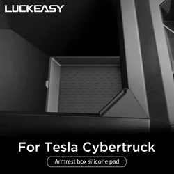 For Tesla Cybertruck 2024 Armrest Box Storage Pad Center Console Storage Non-slip Pad Organizer Tray Car Pickup Accessories