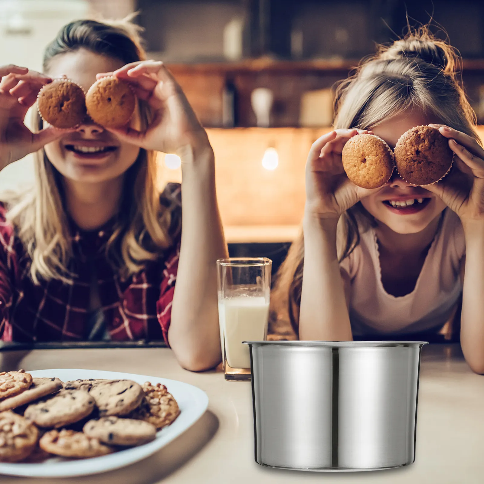 1Set Portable Cooking Pot Stainless Steel For Cheese Fondue Christmas Baking Chocolate Melting Butter