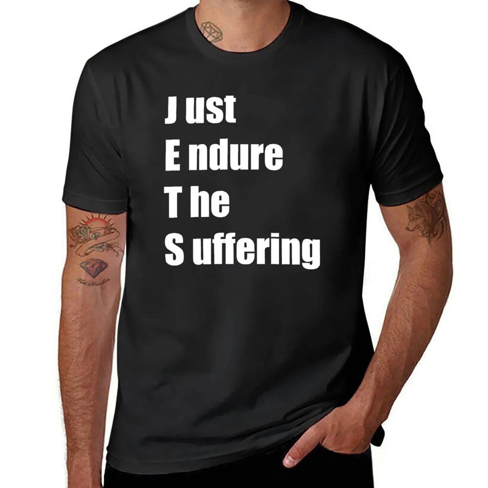 Jets – Just Endure The Suffering T-Shirt boys whites oversized heavyweights T-shirt men