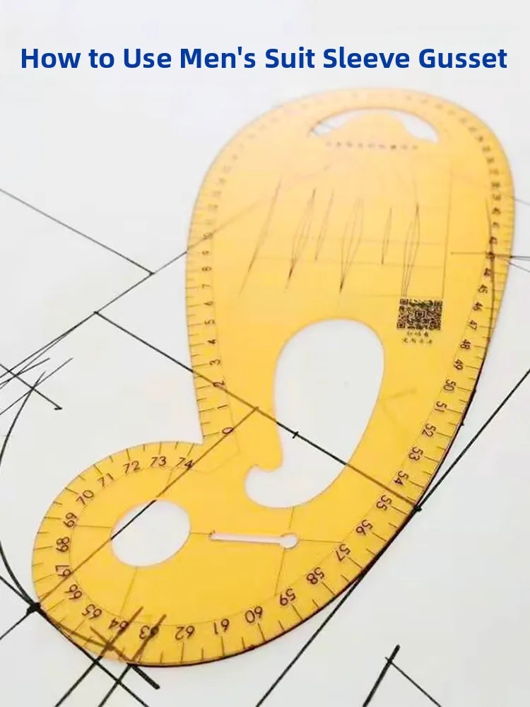 مسطرة خياطة خاصة لخط المنحنى في منطقة الإبط والكوي، أداة متعددة الوظائف لصنع الأنماط والخياطة في صناعة الملابس #3