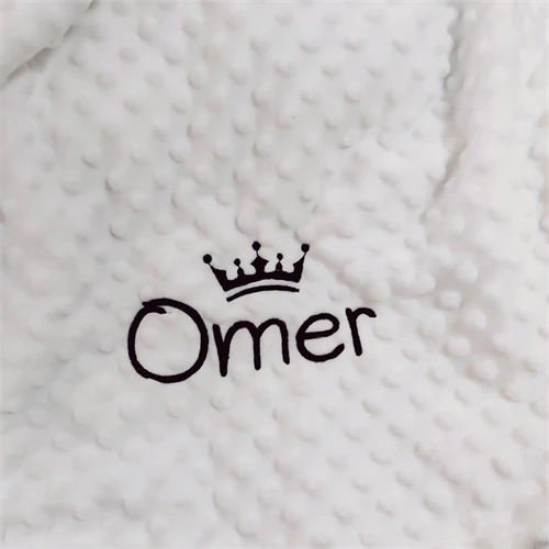 Gepersonaliseerde babydeken met naam voor pasgeboren jongens en meisjes Aangepaste Minky Fleece peuter wieg kinderwagen deken verjaardagscadeau