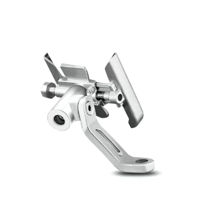 For HONDA PCX 125 PCX 160 PCX 150 Motorcycle Accessories CNC Mirror Mount Mobile Phone GPS Bracket Silver