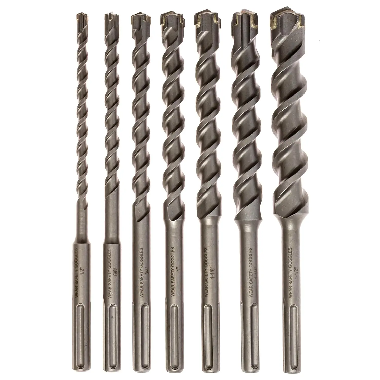 Carbide Tipped Masonry Drill Bit Set, SDS Max!!!