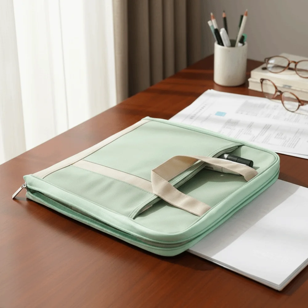 

Multi-Functional Document Bags Solid Color Exam Questions Exam Papers Bags Large Capacity Papers Storage Expansion File Folder